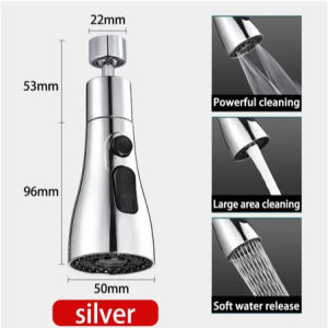 One-touch water shutoff for kitchen sink pili kitchen pili universal splash guard universal extender 360 Degree Adjustable 3-Speed ​​Settings Tap Extension