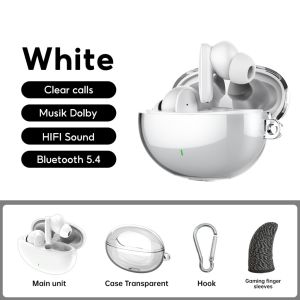 JQVITEK EP51C TWS Earbuds Bluetooth 5.3 Auto Pair 6H Battery 24H Total Low Delay Voice Enhancement for Gaming Calls