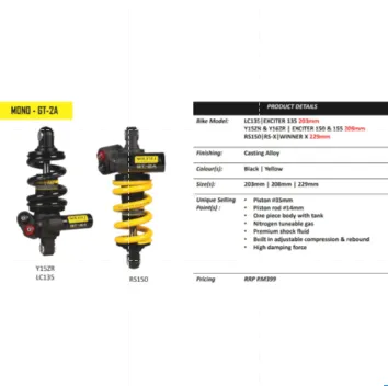 MONO SOLFILI MONOSHOCK SOLFILI GT-2A Y15 Y16 RS150 RSX 135LC LC135