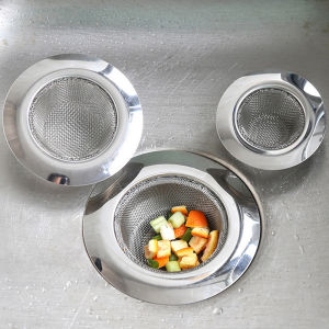 11cm Stainless Steel Leftover Residue Filter Mesh Straw Hat Shape Floor Drain Strainer Stainless for Drain