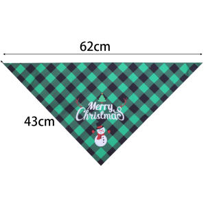 Christmas Pet Triangle Bib Dog Saliva Scarf Cotton Square Scarf Dog Cat Puppy Christmas Party Pet Beauty Accessories
