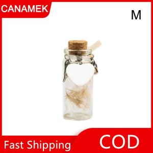 【CANAMEK】 Pet memorial chai cho pet chó lông mèo lông lưu niệm chai lưu trữ với 3 bạc phụ kiện Pet memorial urn container