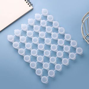 CHLOCH 2ml 3ml 5ml Dải sơn rỗng 6/8 Đã kết nối Nhựa Chậu sơn Nhiều Ngăn Có thể nạp lại Hũ sơn nhựa có nắp Màu nước