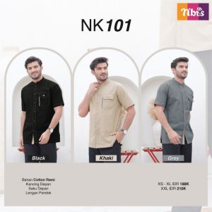 NIBRAS KOKO NK 101 BAJU MUSLIM PRIA LENGAN PENDEK TERBARU