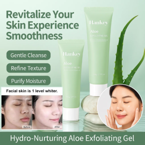 Clarifying Exfoliating Gel Deep Cleansing Rejuvenating Gel White Peel Aloe Herbal Exfoliating Gel Sensitive Skin Exfoliation Treatment Acne Prone Skin Cleansing Gel Gentle Face Scrub Aloe Exfoliating Gel Non Abrasive