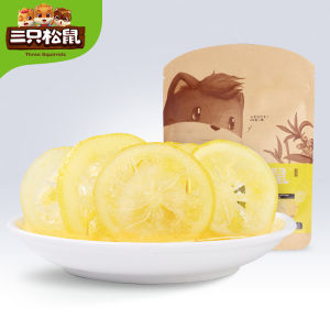 【Three Squirrels Lemon Dried 66g】Leisure Snacks Specialty Candied Fruits and Dried Fruits Instant【三只松鼠柠檬干66g】休闲零食特产蜜饯果脯水果干即食