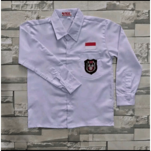 SERAGAM SEKOLAH SD PUTIH TANGAN PANJANG POLOS COD