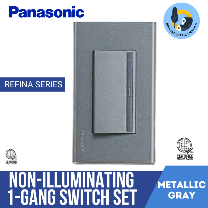 Panasonic%20Metallic%20Gray%20Refina%20Series%201%20Way%20Switch%20Set%201%202%20or%203%20Gang%20or%20Blank%20Plate%20-%20Image%202