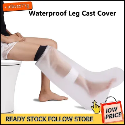 Reusable Adult Leg Shower Waterproof Bandage and Cast Cover Full Leg Protection to Broken Leg Knee Foot Ankle Wound Burns