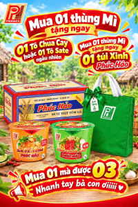Mì Thịt Tôm Gà Phúc Hảo - 30 gói - 62 gr