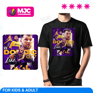 New High-Quality Cotton Short Sleeve T-Shirt with Graphic Print for Men and Kids