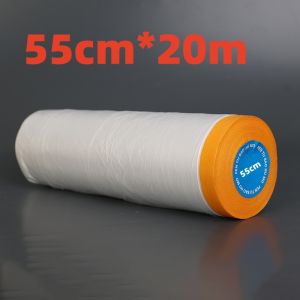 พลาสติก พลาสติกปิดพ่นสี พลาสติกปิดกันฝุ่น ชนิดมีเทปกาวใน เทปฟิล์มสำหรับงานพ่นสี ชนิดมีเทปกาวในตัว