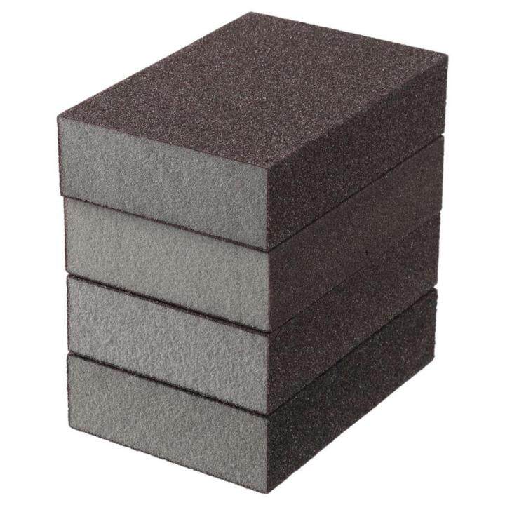 MERCUR 4Pcs Grey Sanding Sponge 80/180/240/400Grit Sandpaper Block ...