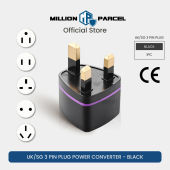 UK/SG 3 Pin Plug Power Converter | UK 3 Pin Plug Adapter | Travel Adapter | Universal Adapter PRO