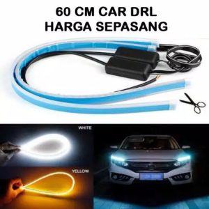 LED ALIS DRL SLIM RUNNING 2 WARNA FLEXIBLE 12VOLT 60CM WATERPROOF