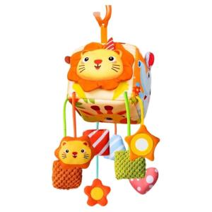 Multifunctional Stroller Wind Chime Toy With Tissue Holder Design Sounds Visual Stimulation Rattle Toy For Baby Crib