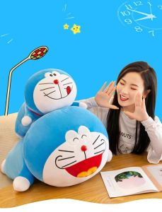 Thú nhồi bông Doraemon dáng dài êm mịn - Size từ 60cm đến 100cm - Quà tặng gấu bông Doraemon dễ thương - Gối ôm mềm mịn cho bé.