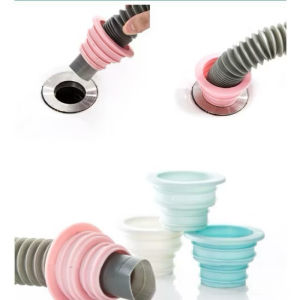 Water trap anti tumpah saluran air silikon penutup lubang saluran pipa air wastafel sink mesin cuci anti bau B40