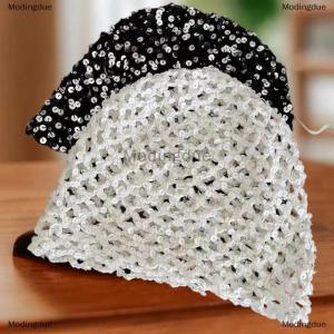 [COD] Modingdue Ins Style Sequined Hollow Pullover Hats Women Summer And Autumn Travel Photo Atmosphere Versatile Casual Y2K Beanies