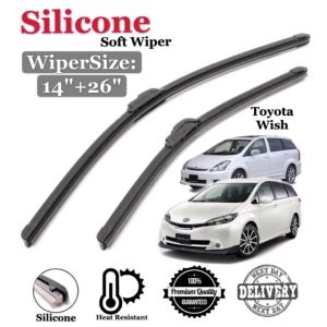 Toyota Wish Silicone Soft Wiper SF14 SF26