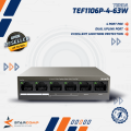 Tenda TEF1106P-4-63W 10/100M Switch 6 Port Desktop with 4 Port PoE TEF 1106P. 