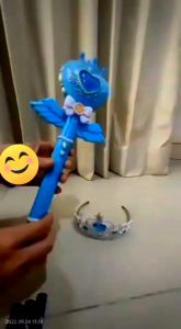 TONGKAT PERI DENGAN MAHKOTA PRNCESS MAINAN ANAK TONGKAT MAGIC WAND MAINAN ANAK PEREMPUAN
