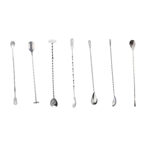 Premium 304 Stainless Steel Stirring Spoon Double Ended Design Smooth Polished Front For Coffee Cocktails Dessert
