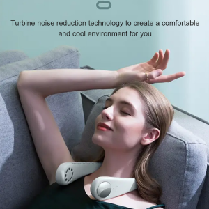 Digital Display High Wind Silent Neck Fan for Summer Adults and Students  Universal for All Ages  Long-lasting Battery  Effective Cooling  Safe Design