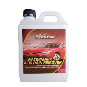 Prestige 1 Liter Watermarks & Acid Rain Remover Exterior Car Care Glass & Windshield Cleaner Powerful Washer Fluid to Remove Water Spots Acid Rain Dirt & Grime Polishes & Protects Car Surfaces Ideal for Car Maintenance & Detailing