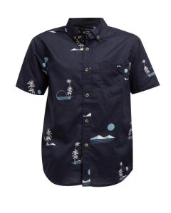 Amspro Hem Pria Kemeja Pria kemeja casual kemeja motif atasan pria pd Sunset