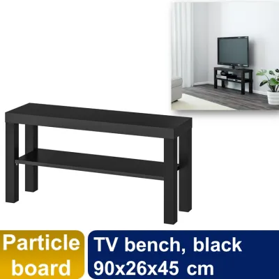iKea LACK TV bench black/ white 90x26x45 cm