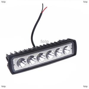[COD] folp Xe Led thanh ánh sáng 12V 18W 6000K làm việc ánh sáng cho xe xe máy xe tải Trailer offroad Đèn pha lái xe ánh sáng
