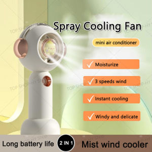 New Electric Fan Min Handheld Fan Cooling Nano Spray Fan Portable Air Humidifier Mini Fan Rechargeable Desk Fan Cooling Fan Electric Fan Rechargeable For School Student