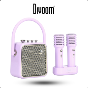 Divoom SongBird SE 18w & SongBird HQ 2 Song Bird 50w & SongBird Ultra 100w Dual Mic Karaoke&Bluetooth Speaker IPX4 Splashproof&6hours Battery