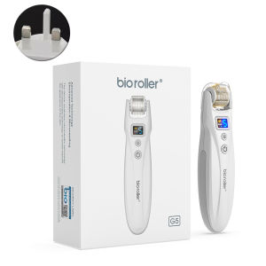 Bio Roller G5 EMS Dermaroller For Face Microneedle Roller With Led Light Therapy & Vibration Electric Derma Roller For Hair Growth