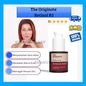 The Originote Retinol B3 Serum - Menyamarkan Garis Halus Meratakan Warna Kulit Merawat Kulit Berjerawat