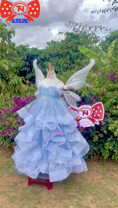 Váy Công Chúa Bé Gái Chân Bèo Thiết Kế Cao Cấp Thanh Nhi Fashion TN3424001