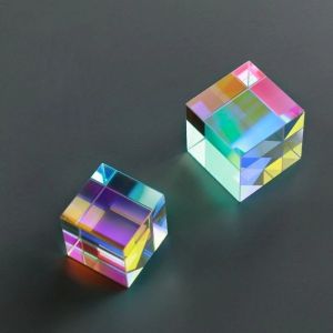 ALLLUCK Hiệu ứng màu sắc 3D Khối lập phương ma thuật 15/20mm Đồ chơi giáo dục quang học Khối lập phương CMY Mini Hoàn thiện bằng kính màu Khối lập phương màu sắc Dành cho Nhiếp Ảnh