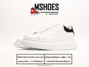 รองเท้าผ้าใบ สีขาว ส้นหนา สไตล์ใหม่ แมทช์ในทุกลุค สำหรับผู้หญิงและผู้ชาย