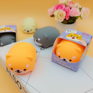 Trẻ Em bóng xúc giác chó Shiba đồ chơi cấu véo đồ chơi giảm căng thẳng Dễ Thương Động Vật dụng cụ tiệc Vent Giải Nén Bóng