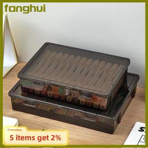 fanghui 1Pc Document Organizer Box Household Certificate File A4 Box Important Information Registration Book Dust Proof Storage Case