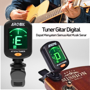 PROMO Tuner Gitar Digital Otomatis Rotatable 360 Degree - JT-01