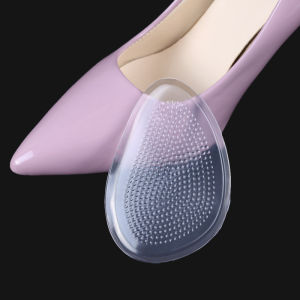 Reusable Transparent Skin non-slip Silicone high heel pads forefoot pads for women