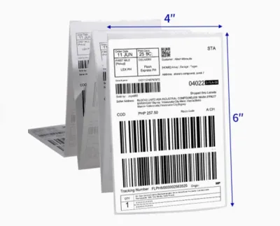 PROFPACK A6 Thermal Sticker Printer Shipping Airway Bill 100mm x 150mm (AUTO FOLD) *Direct Factory Supply