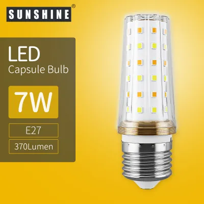 SUNSHINE LED Corn Bulb E27 7W Tri-Colour Corn Bulb Chandelier Candle LED Light For Home Decoration