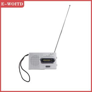 【E-WOITD】 ลำโพงวิทยุสเตอริโอกลางแจ้งพร้อมเสาอากาศกล้องส่องทางไกลวิทยุสเตอริโอแบบพกพาขนาดเล็กพกพาได้