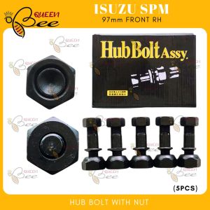 QUEENBEE 97mm Isuzu SPM FRONT/REAR HUB BOLT WITH NUT STUD WHEEL HUB DRUM RH/LH