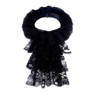 Xù ren jabot cổ áo với multilayered cho masquerades sân khấu bữa tiệc biểu diễn Victorian phong cách trang phục cổ áo