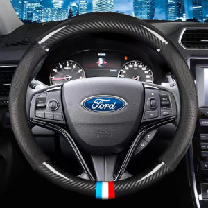 Ford Special Car Steering Wheel Cover Carbon Fiber Leather Steering Wheel Cover For Ford RAPTOR FOCUS RANGE ECOSPORT FIESTA AVIS And Other Models Car Accessories