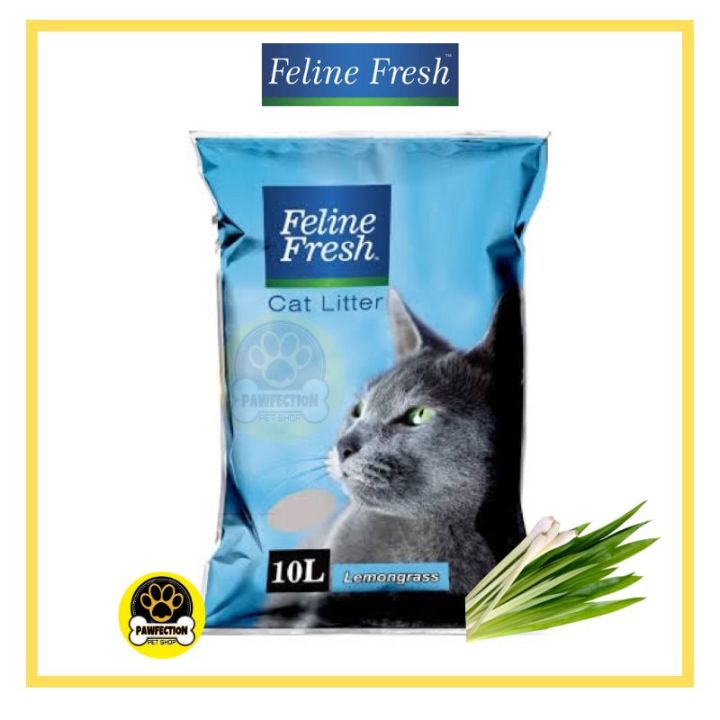 Feline Fresh Cat Litter Sand (Lemongrass Scent) 10L or 8kg